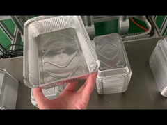 Machine de fabrication de conteneurs en feuille d'aluminium de 130 tonnes 5 cavités