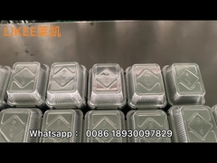 Machine de fabrication de conteneurs en feuille d'aluminium entièrement automatique de 80 tonnes 4 cavités