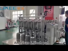 T80 écologique sortie de l'usine 6,5 pouces rond pan en cours d' exécution vidéo