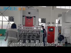 Papier d'aluminium américain, moule rond de 7 pouces, vidéo en cours