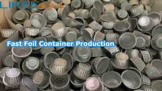 Fonctionnement de la machine de fabrication de conteneurs en papier d'aluminium LK-T63