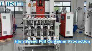 Récipient de papier d'aluminium de 80 tonnes faisant la machine 660 ml 28 microns