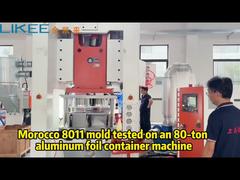 Moule de conteneur Maroc 8011 sur notre gamme de produits de conteneurs en papier d'aluminium de 80 tonnes