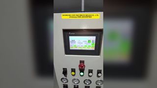 Fully automatic cling film rewinding machine
