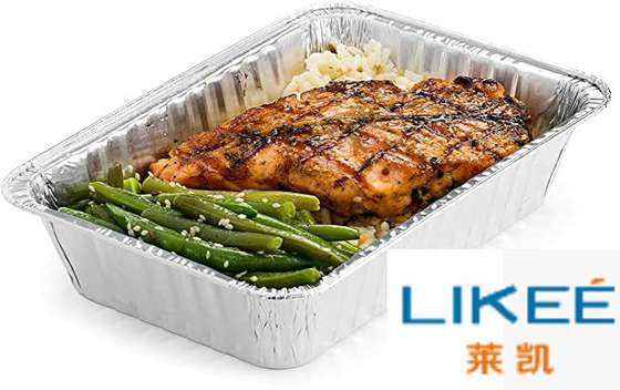 acheter Récipient alimentaire en aluminium avec logo personnalisé, sûr pour le congélateur et la cuisine online manufacture