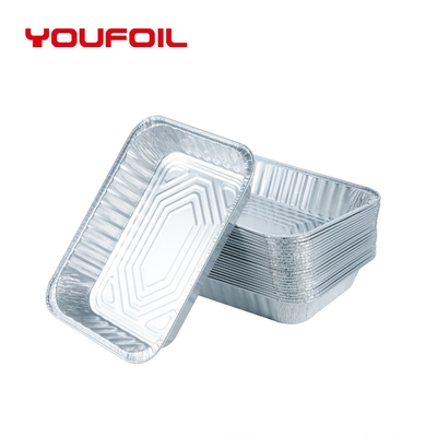 acheter Casserole jetable réutilisée de demi taille de conteneur rectangulaire de papier d'aluminium d'OEM online manufacture