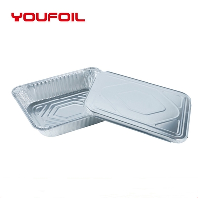 acheter Casserole jetable sûre de demi taille de conteneur de papier d'aluminium de micro-onde avec le couvercle online manufacture