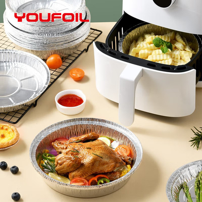 acheter Casserole jetable 8inch de papier d'aluminium d'emballage alimentaire pour la friteuse d'air online manufacture