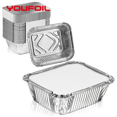 acheter Résistance rectangulaire recyclable de conteneur de papier d'aluminium au plateau en aluminium de pénétration online manufacture