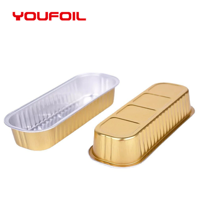 acheter L'OEM a réutilisé le plateau en aluminium rectangulaire de cuisson de nourriture de récipient de papier d'aluminium de gâteau online manufacture