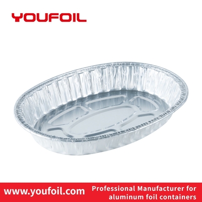 acheter Plateau en aluminium ovale de Tray Disposable Aluminum Foil Food de barbecue de stockage de nourriture online manufacture