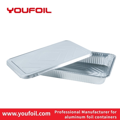 acheter Récipient d'entreposage jetable de nourriture de plateaux de cuisson de papier d'aluminium avec le couvercle online manufacture