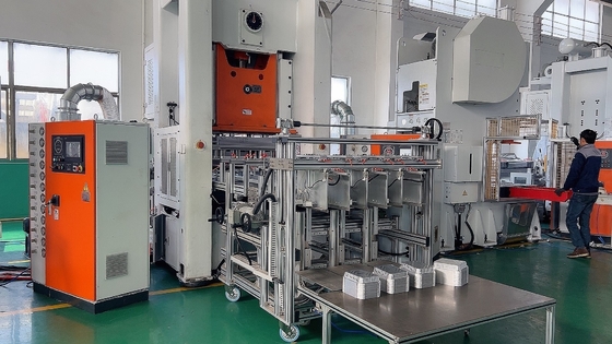 acheter 12000 PCS/heure Machine de fabrication de contenants alimentaires en feuille d'aluminium pneumatique à commande PLC de type H online manufacture