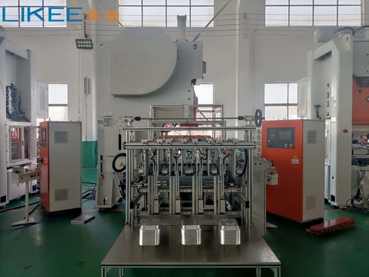 acheter Machine de fabrication de conteneurs en feuille d'aluminium entièrement automatique à haute productivité 3 voies online manufacture