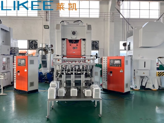 acheter Machine de fabrication de récipients en feuille d'aluminium avec 3 lignes d'empilage T63 3 online manufacture