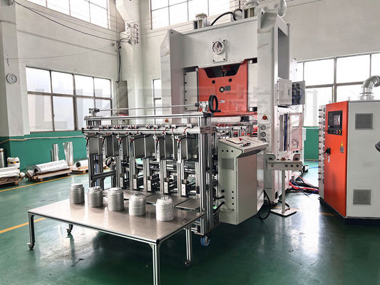 acheter Machine de fabrication de récipients en feuille d'aluminium 7 pouces ronde casserole jetable avec couvercle online manufacture