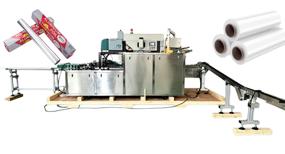 acheter Machine de mise en boîte automatique, encartonneuse réglable multidirectionnelle pour lingettes humides, film étirable et papier d'aluminium fabrication en ligne