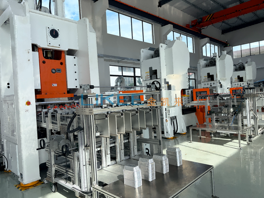 acheter Machine de fabrication de plaques en papier d'aluminium de 80 tonnes 26 kW avec changement rapide de moule et système d'alarme automatique de défaut fabrication en ligne