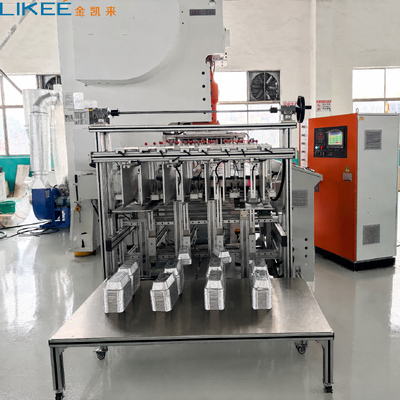 acheter Machine de fabrication de conteneurs en feuille d'aluminium entièrement automatique avec une capacité de pressage de 63 tonnes pour des conteneurs irréguliers carrés et ronds fabrication en ligne