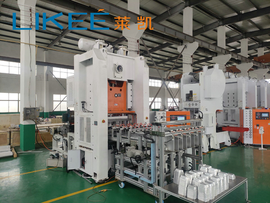 Certification CE 80 TON Gemany SIMENSE moteur ligne de production de conteneurs en feuille d'aluminium T80
