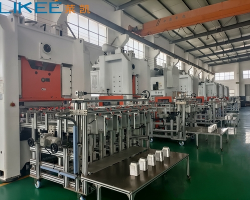 380V 70 frotte la chaîne de production fonctionnante élevée de conteneur de papier aluminium de vitesse avec le moteur de Simense