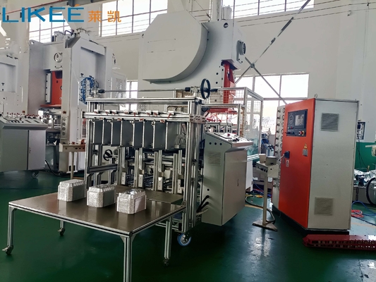Machine de fabrication de récipients alimentaires en papier d'aluminium pour une production précise et cohérente
