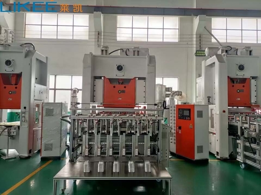 H cadre Mitsubishi PLC 12000 pièces/h ligne de production de conteneurs en feuille d'aluminium