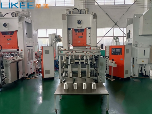 Ligne de production automatique de conteneurs en feuille d'aluminium à haute capacité