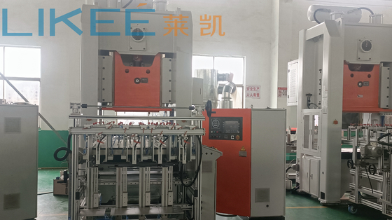 Machine de fabrication de conteneurs en feuille d'aluminium de 80 tonnes du programme Mitsubishi Plc