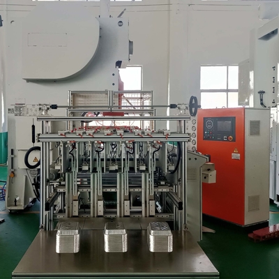 Machine de fabrication de récipients en feuille d'aluminium entièrement automatisée pour emballage alimentaire