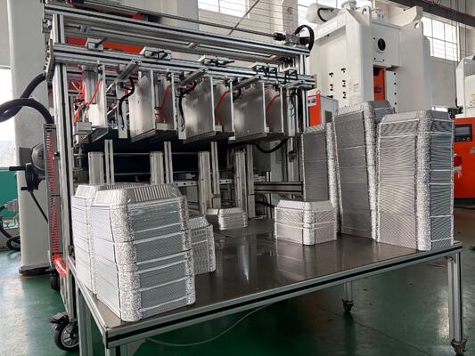 LK-T80 machine automatique de fabrication de conteneurs en alliage 3003 jetable en aluminium de 450 ml