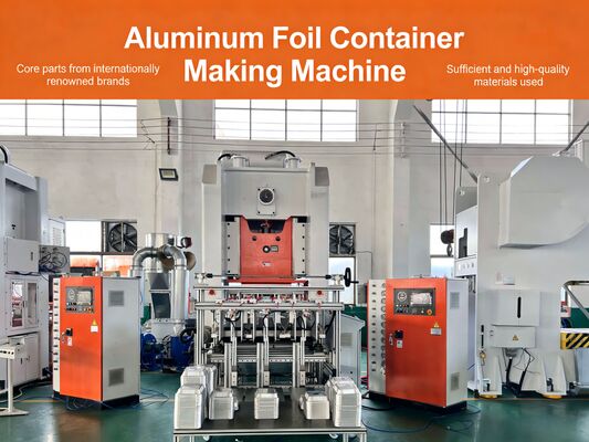 Machine à contenants en papier d'aluminium LK-T80 avec une production élevée de 12 000 pièces/heure, une capacité de presse de 80 tonnes et une durée de vie de 10 ans