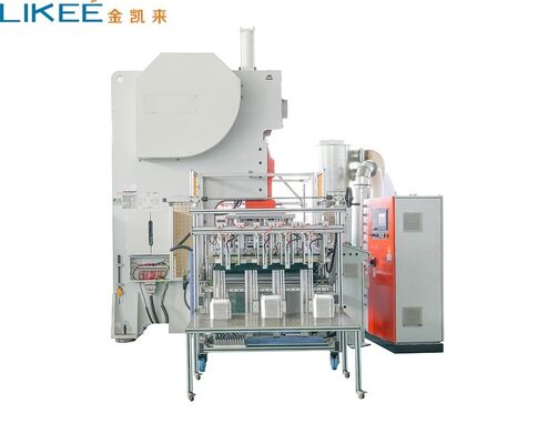 Aluminum Foil Container Machine with 35 to 70 Strokes Per Minute for Smooth Wall Trays and C-Frame Structure